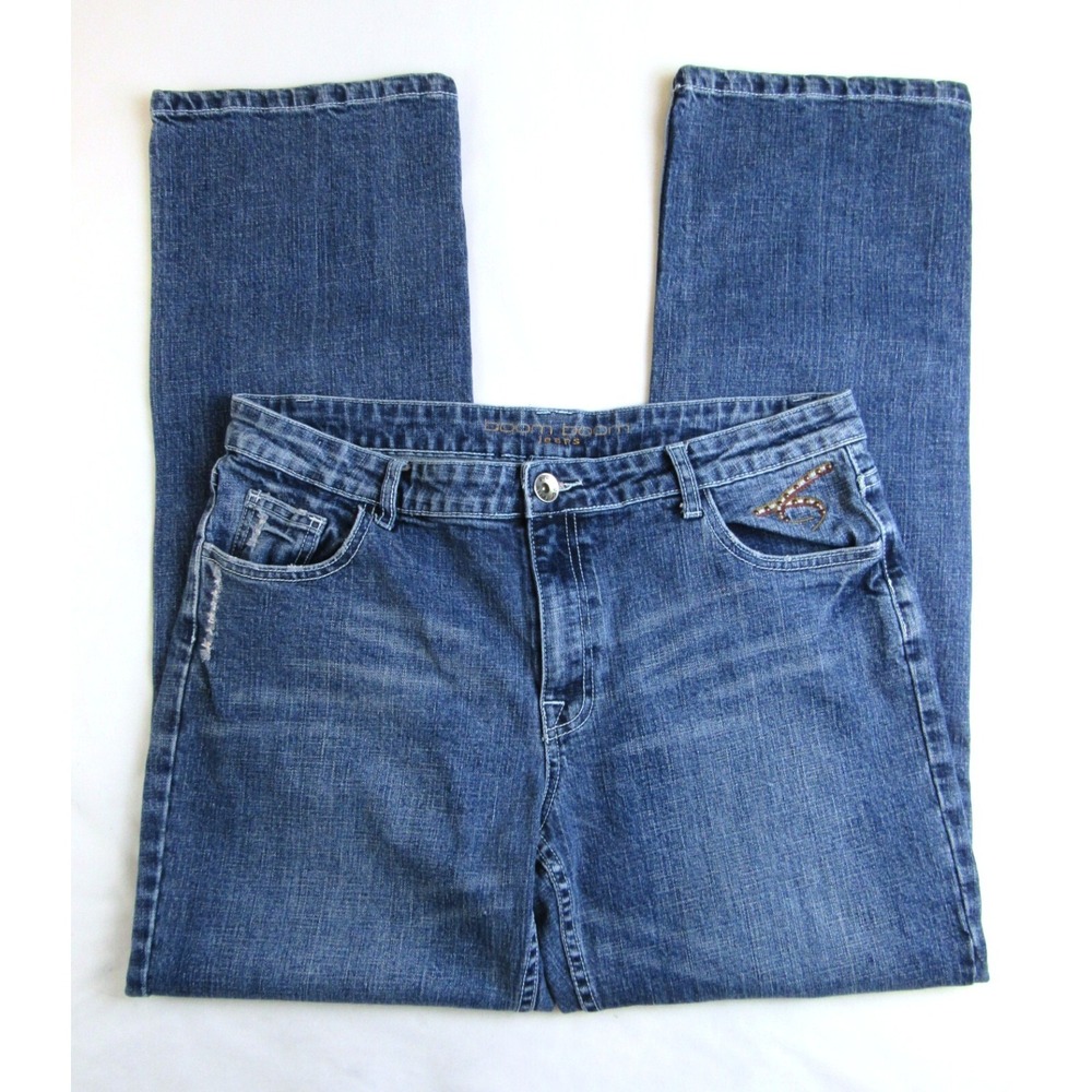 Boom Boom Jeans Straight Leg Mid Rise Women's/Juniors Size 15 - Picture 2 of 6